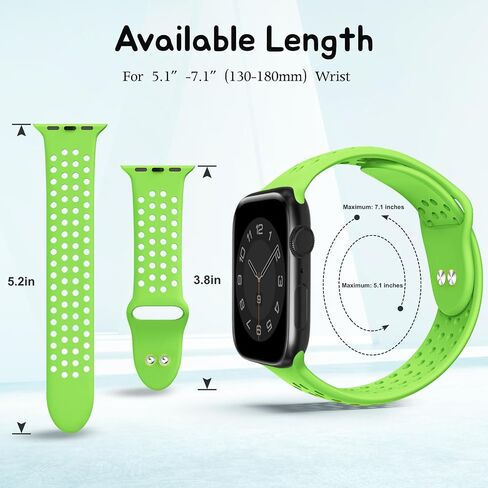 متوافق مع سوار ساعة Apple 38 مم 40 مم 41 مم 42 مم 44 مم 45 مم 49 مم S/M M/L سيليكون iWatch Bands Ultra 2/Ultra SE Series 9/8/7/6/5/4/3/2/1 للنساء/الرجال (38/ 40/41 مم صغير/متوسط، 6 عبوات D-برتقالي/وردي فاقع/نيون in Kuwait