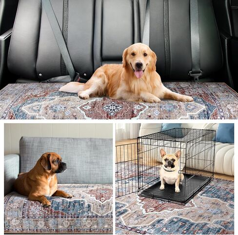 BALAPET 24"x18" Extra Large 100% Washable Pee Pads for Dogs, Super Absorbent Resuable Puppy Mats for Playpen, Leakproof Training Whelping Pads for Floor Bed & Sofa, Yellow in Saudi Arabia
