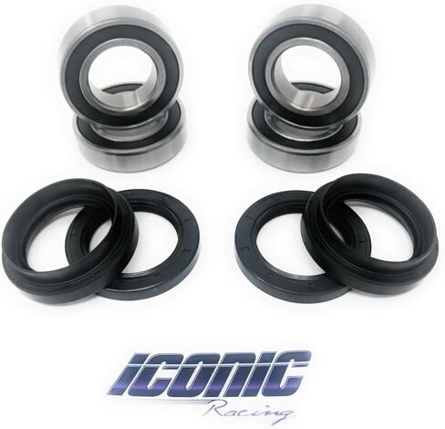 Both Front Wheel Bearings and Seals Kits Compatible with 04-13 Yamaha Rhino 450 660 700 in Kuwait