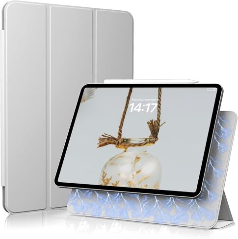 حافظة kenke لجهاز iPad Pro مقاس 11 بوصة الجيل الرابع/الثالث/الثاني/الأول (موديل 2022/2021/2020/2018)، غطاء ذكي بحامل ثلاثي الطي مغناطيسي نحيف، يدعم الجيل الثاني من شحن القلم الرصاص، النوم/الاستيقاظ التلقائي، رمادي in Kuwait