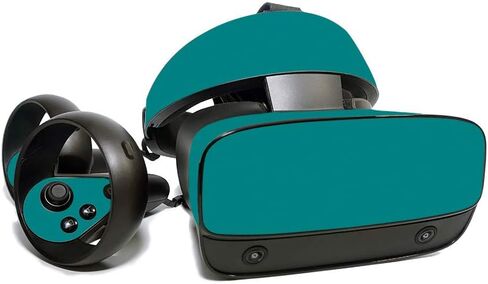 MightySkins Skin for Oculus Rift S - Solid Teal | Protective, Durable, and Unique Vinyl Decal Wrap Cover | Easy to Apply, Remove, and Change Styles | Made in The USA in Saudi Arabia