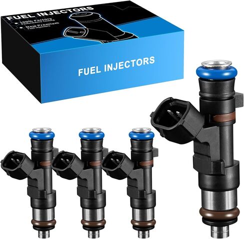 0280158130 2.5L L4 For:-Nissan Fuel Injectors Fits for Altima 2007-2013, Rogue 2008-2015, Sentra 2007-2012, FJ1020, 16600JA000, 16600JA00B (4 Pcs) in Saudi Arabia