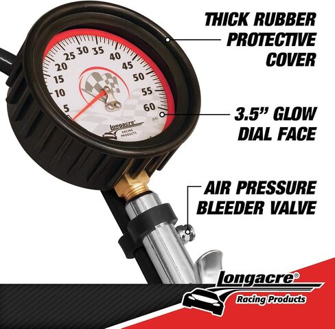 Longacre 52-52007 Magnum 3-1/2 GID Quick Fill Gauge 0-60 psi in Saudi Arabia