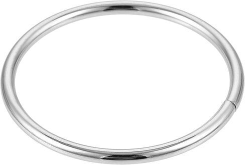 uxcell 2.36"(60mm) Metal O Rings 3.5mm Thick Non-Welded Ring for Straps Bags Decoration Hardware DIY Gold Tone 2pcs in Saudi Arabia