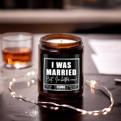 هدايا طلاق مضحكة للنساء، كنت متزوجة ولكنني أفضل الآن شمعة معطرة، هدايا طلاق فريدة من نوعها لأفضل الأصدقاء، الأخت، الصديق المفضل، زملاء العمل، له أو لها in Kuwait