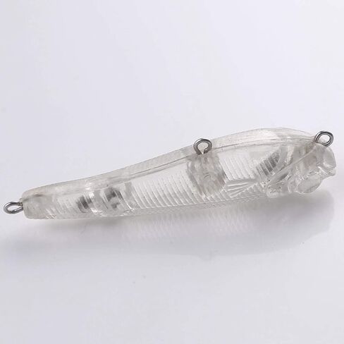 Blank Unpainted Minnow Crankbait Topwater Lipless Jerkbait Fishing Lures with Free Eyes for Saltwater Freshwater in Saudi Arabia