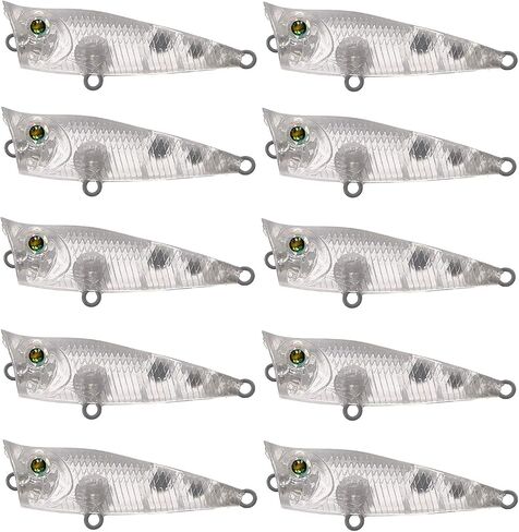 Blank Unpainted Minnow Crankbait Topwater Lipless Jerkbait Fishing Lures with Free Eyes for Saltwater Freshwater in Saudi Arabia
