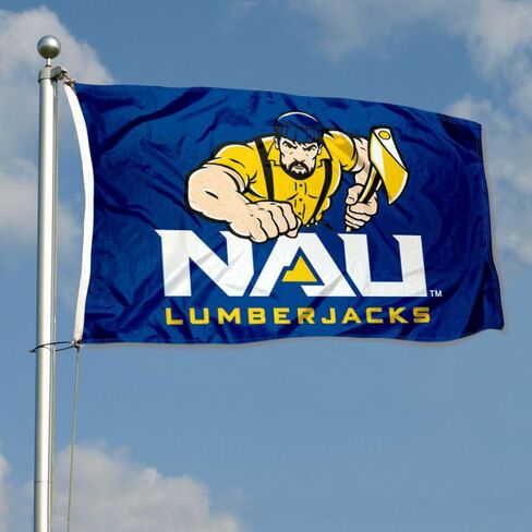 Northern Arizona Lumberjacks NAU University Large College Flag in Saudi Arabia