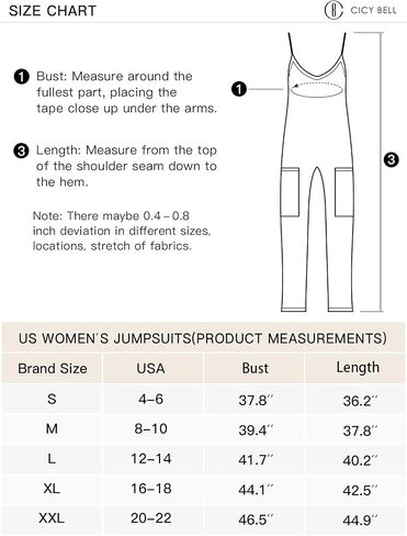 Cicy Bell Women's Casual Sleeveless Waffle Jumpsuits Loose Knit Spaghetti Strap Romper Long Pants with Pockets in Saudi Arabia