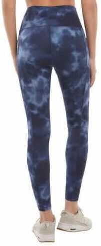 Danskin Ladies' Super Soft 7/8 Legging, (Small, Navy Wash Prınt) in Kuwait