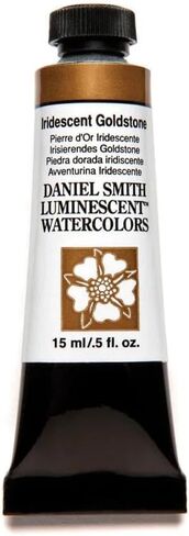 DANIEL SMITH Extra Fine Watercolor Paint, 15ml Tube, Iridescent Gold , stone, 284640018, 0.5 Fl Oz (Pack of 1) in Saudi Arabia