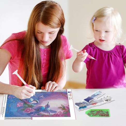 MEIYUDA Diamond Painting Kits for Adults,5D DIY Hummingbird Diamond Art Kits,Diamond Painting Kits for Adults Beginners Animal,Full Drill Gem Art and Crafts for Home Wall Decor Gift 12 X16 Inch,Birds in Saudi Arabia