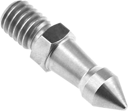 FS-002 مسمار قدم 3/8 بوصة 38 مم مع الفولاذ المقاوم للصدأ للأرض الناعمة والتضاريس والعشب والرملي ومتوافق مع حوامل ثلاثية المقبس 1/4 بوصة، مونوبود (عبوة من 3) in Kuwait