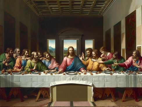 5D Diamond Art Painting Art The Last Supper Jesus Christ Full Drill Round Beads Art Gems Stone Cross Stitch DIY by Number Kits Wall Decoration 12x16 inch in Saudi Arabia