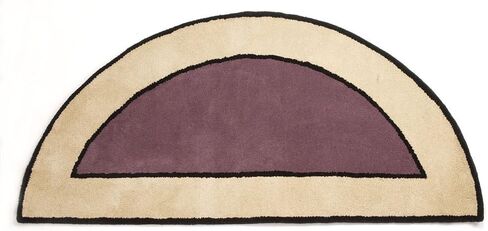 Contemporary II Berry Wool Hearth Rug, Rectangular in Saudi Arabia