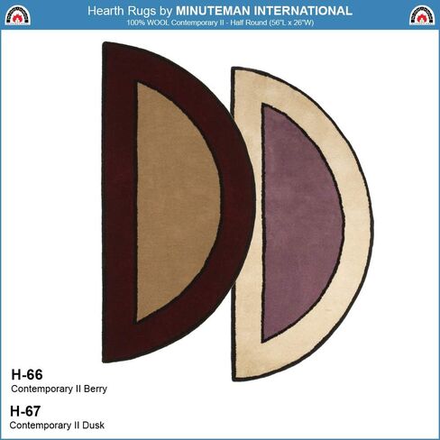 Contemporary II Berry Wool Hearth Rug, Rectangular in Saudi Arabia