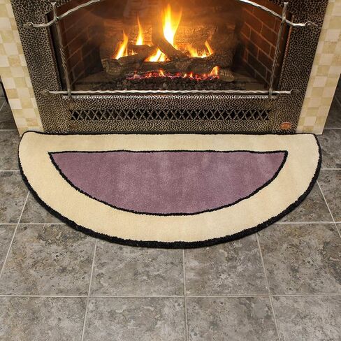 Contemporary II Berry Wool Hearth Rug, Rectangular in Saudi Arabia