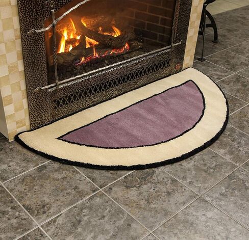 Contemporary II Berry Wool Hearth Rug, Rectangular in Saudi Arabia