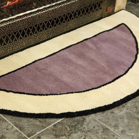 Contemporary II Berry Wool Hearth Rug, Rectangular in Saudi Arabia