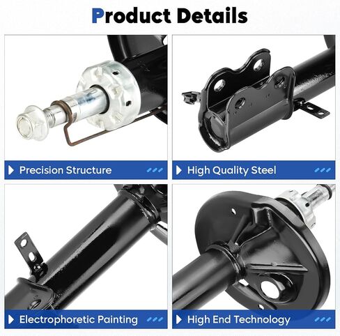 Front Complete Struts Assembly Shock Absorber Compatible with 1993-2002 Toyota Corolla 1998-2002 Chevrolet Prizm 1993-1997 Geo Prizm, Replace for 71951 71952 in Saudi Arabia