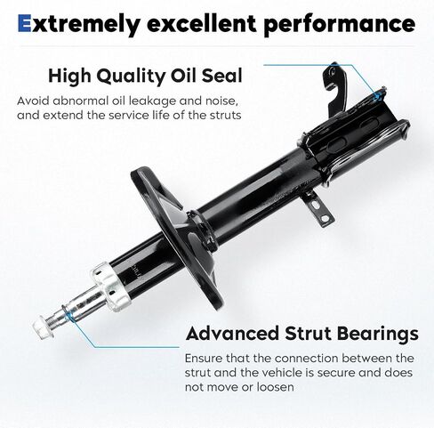 Front Complete Struts Assembly Shock Absorber Compatible with 1993-2002 Toyota Corolla 1998-2002 Chevrolet Prizm 1993-1997 Geo Prizm, Replace for 71951 71952 in Saudi Arabia