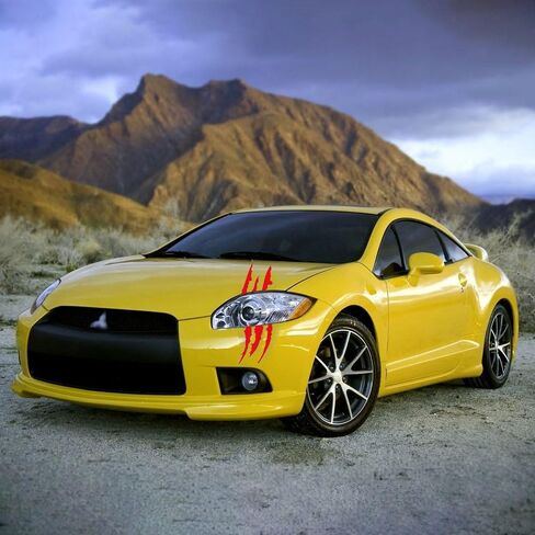 Booge Monster Claw Scratch Marks Stickers (4pcs), Black Vinyl Car Decal for Sports Cars, SUV, Pickup Truck, Waterproof, Plastic, Metal, Glass, Window in Saudi Arabia