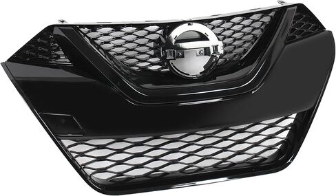 JX Racing * الملحقات * شبكة أمامية علوية عالية الأداء باللون الأسود اللامع بالكامل متوافقة مع Nissan Maxima 2016 2017 2018 Factory 62310-4RA0A in Saudi Arabia