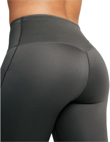Nike Go Women's Firm-Support High-Waisted 7/8 Leggings with Pockets, Dark Gray, M Regular US in Saudi Arabia