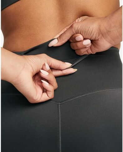 Nike Go Women's Firm-Support High-Waisted 7/8 Leggings with Pockets, Dark Gray, M Regular US in Saudi Arabia