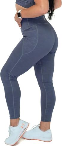 Women's High Rise Performance Leggings with Pockets - Soft, Breathable, Tights for Everyday, Gym, Yoga, Workouts in Kuwait