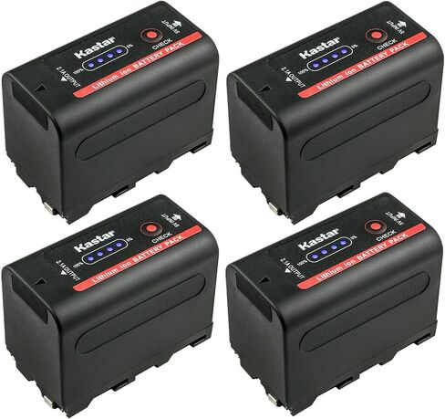 Kastar NP-F780EXP Battery 2-Pack Replacement for NP-F330 NP-F550 NP-F570 NP-F730 NP-F750 NP-F770 NP-F780Exp NP-F930 NP-F950 NP-F960 NP-F970 NP-F970Pro NP-F980Exp NP-F990 NP-F990Exp Battery in Kuwait