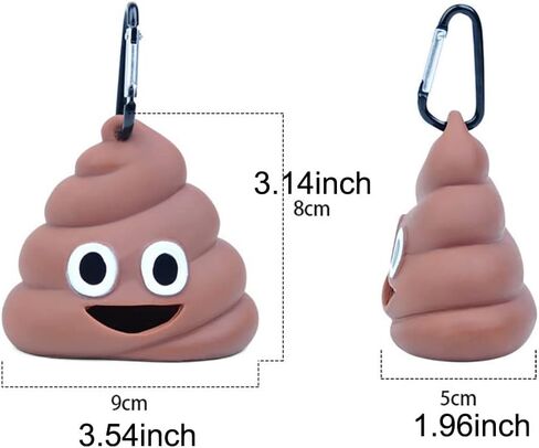 2 قطعة لطيف الكلب أنبوب التقاط أكياس النفايات حامل موزع الحيوانات الأليفة التخلص من النفايات أكياس سيليكون الكلب كيس النفايات المقود أنبوب حقيبة حامل كيس القمامة موزع يشمل 2 لفة حقيبة in Kuwait