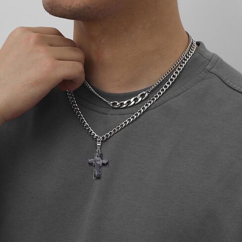 10 قطع قلادة الحجر الطبيعي كريستال الصليب سحر شفاء كريستال الكوارتز شقرا الريكي الأحجار الكريمة الصليب عيد الفصح عيد مبارك رمضان DIY قلادة سوار القرط صنع المجوهرات in Kuwait