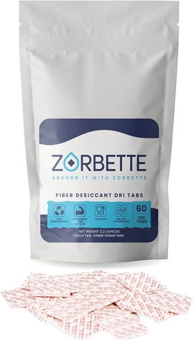Dri Tabs 60 Pack - Newly developed eco-friendly desiccant That replaces silica gel packets. Compact and powerful, holds 3X more moisture than silica gel. in Saudi Arabia