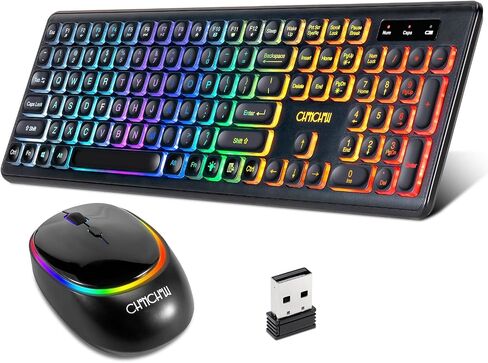 Wireless Rechargeable Keyboard and Mouse CHONCHOW W300 in Saudi Arabia