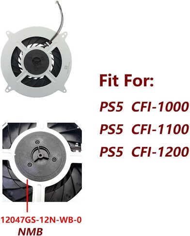 BestParts Cooling fan KSB1212HGG4E for PS5 Console-Original Delta 23 Blades Cooling Fan Replacement for Sony Playstation 5 CFI-10xx CFI-11xx, P/N: KSB1212HGG4E 12047GA-12M-WB-01 G12L12MS1AH-56J14 in Saudi Arabia