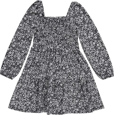 BTween Girls' 4-Pack Fall Outfit: Dress, Skirt, Tee, Leggings, Cotton Blend, Sizes 4-12 in Saudi Arabia