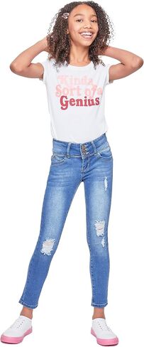 YMI Girls Sustainable Wannabettafit 3-Button Skinny Jeans in Saudi Arabia