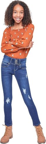 YMI Girls Sustainable Wannabettafit 3-Button Skinny Jeans in Saudi Arabia