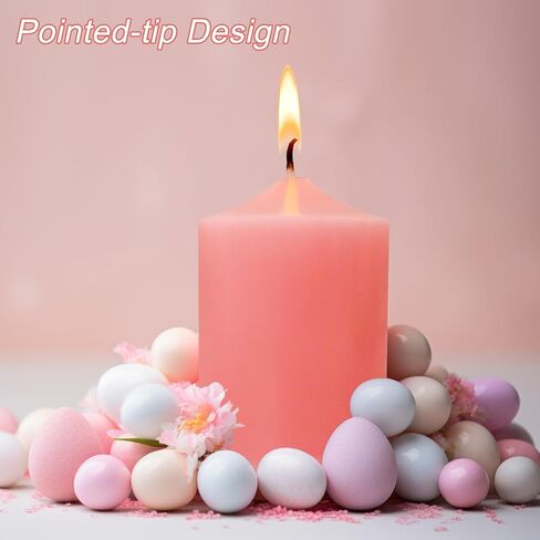 12 Pack 2x3 Hand Poured White Dripless Pillar Candles, Ivory, Soy Candles, Non-Toxic, Unscented, Smokeless, Long Burning, Emergency, for Home Decor, Dining Table, Party, Romantic Mood Lighting in Saudi Arabia