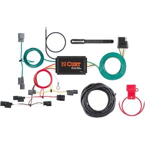 CURT 56396 Vehicle-Side Custom 4-Pin Trailer Wiring Harness, Fits Select Honda Civic , Black, 1 count