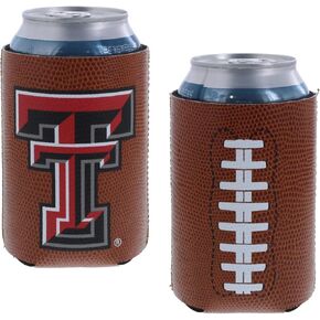 College Football Team Logo Pigskin Can Cooler Insulator Sleeve Holder Huggie 2-Pack (Alabama) Crimson Tide)