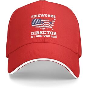 Fireworks Director I Running You Run Hat for Women Dad Hat Graphic Caps Red