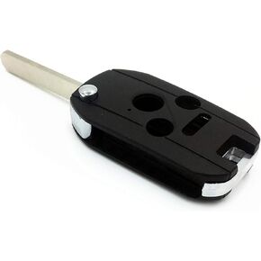 Ezzy Auto 3+1 Buttons Flip Key Shell Case Fob fit for Accord CR-V Pilot Civic Keyless Remote Entry