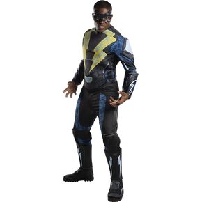 Rubie's Men's DC Comics Black Lightning Deluxe Costume, As Shown, Standard
