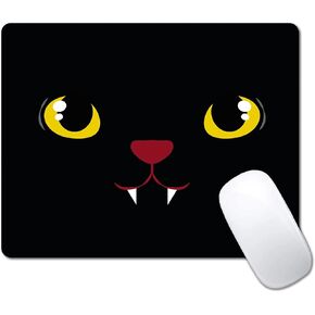 Small Mouse Pad, Rose Gold Marble Mouse Pads for Laptop, Personalized Portable Travel Mousepad for Wireless Mouse (Black Abstract Art)