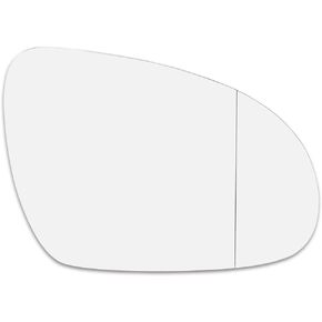 X AUTOHAUX Mirror Glass Heated with Backing Plate Passenger Side Right Side Rear View Mirror Glass for VW Golf R32 GTI Rabbit