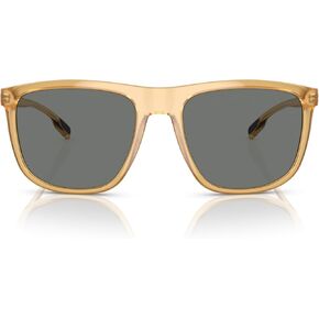 Native Men's XD9036 Mesa Square Sunglasses, Topaz Crystal/Grey Polarized, 57 mm
