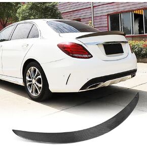 MCARCAR KIT Carbon Fiber Trunk Spoiler for Mercedes Benz C-Class W205 4-Door 2015-2021 C180 C200 C250 C300 C350 C63 AMG Sedan Rear Boot Lid Highkick Wing Lip Factory Outlet