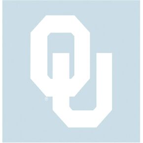 Craftique Oklahoma Decal (WHT OU Decal (3''4''6''12''18''), 12 in)